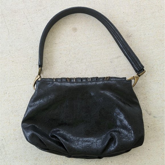 Matt & Nat Black Vegan Leather Zip Shoulder Bag - Picture 10 of 10